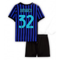 Stroje piłkarskie Inter Milan Federico Dimarco #32 Koszulka Podstawowej dla dzieci 2025-26 Krótki Rękaw (+ szorty)